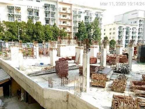 Block B – LG1 construction in progress