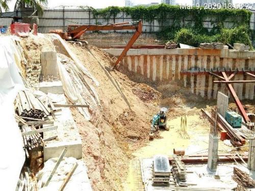 Zone 4 - Earth work in progress