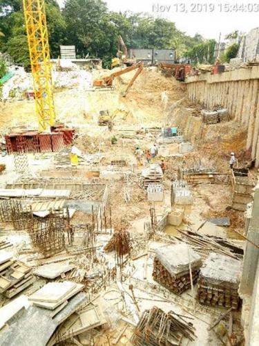 CBP wall  capping beam on right