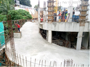 Car park ramp LG3 to LG2   under construction