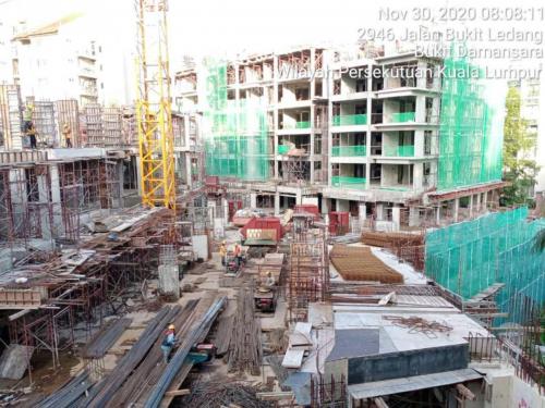 Front view of Block A & B from the main entrance.