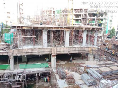 Side view of Block A from the main entrance.