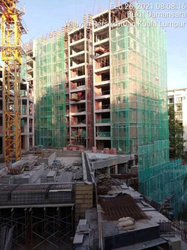 Block B - View from the main entrance.