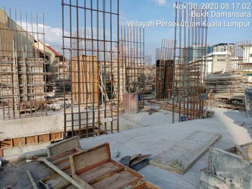 Block A - Level 1 column reinforcement.