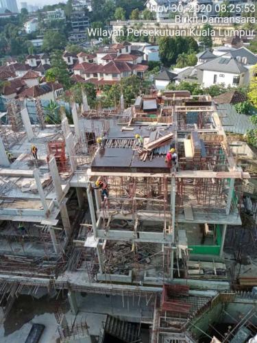 Block A - Level 2 slab formwork in progress.