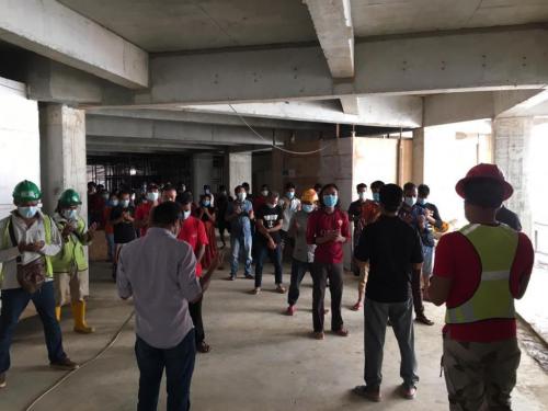 Daily site safety briefing