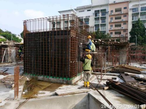 LG1 – Balancing  tank under construction