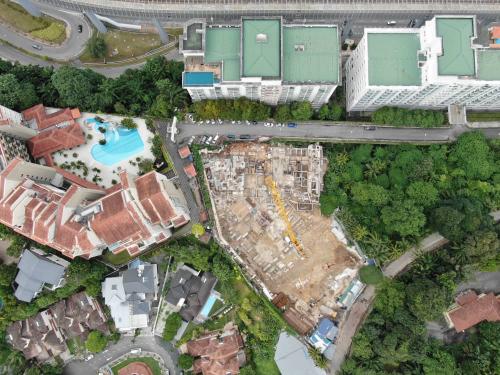 Aerial View with Jalan Semantan at the top 