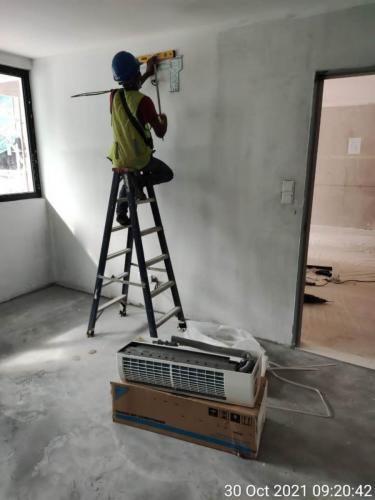 Block B - air cond installation. 