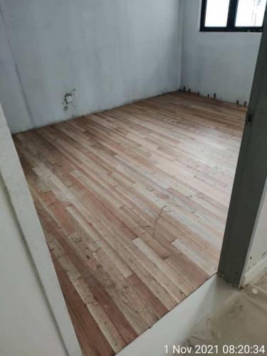 Block B - timber floor installation. 