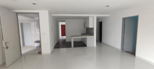 Block B - view of kitchen,  kitchen cabinets installed. 