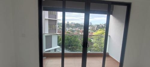 Block B - View of balcony & external from living area.