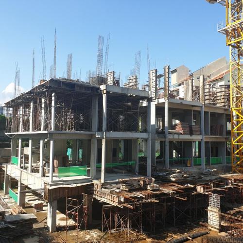 Block A - View from main entrance.