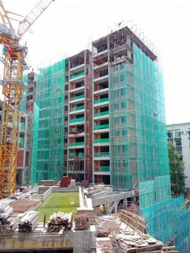 Block B - View from the main entrance.