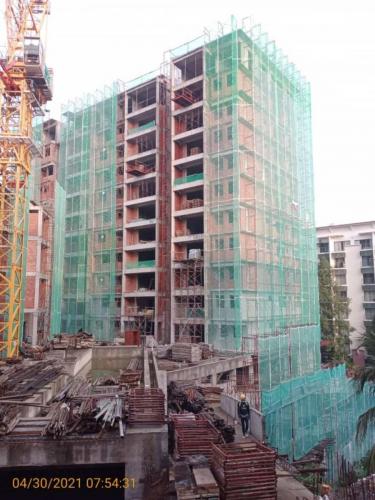 Block B - front view from main entrance. 