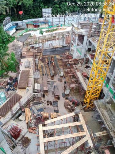 View of the barbending yard at LG1.