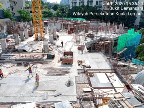 Block A - LG1 car park casted