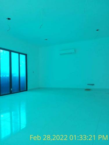 Block A - living room pending lights fitting installation.