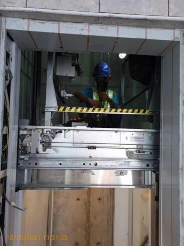 Block A - testing of lift car no 3. 