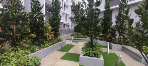 Hammock garden at designer courtyard.