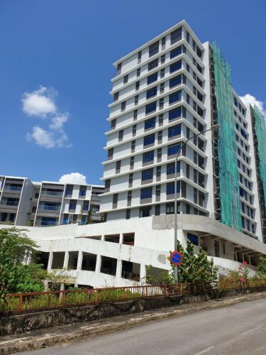 View from the adjoining reserve. 