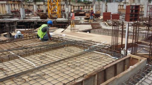 LG1 - ramp 1 rebars installation