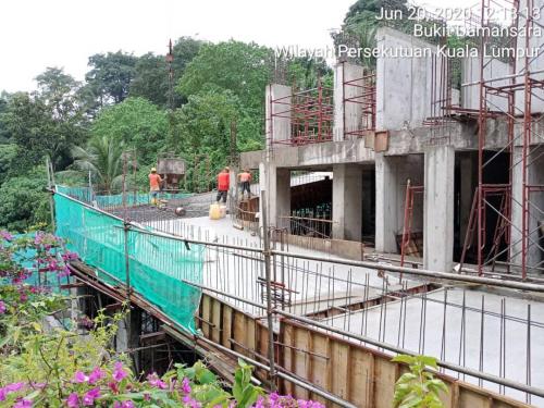 LG2 - LG1 : casting of ramp 1